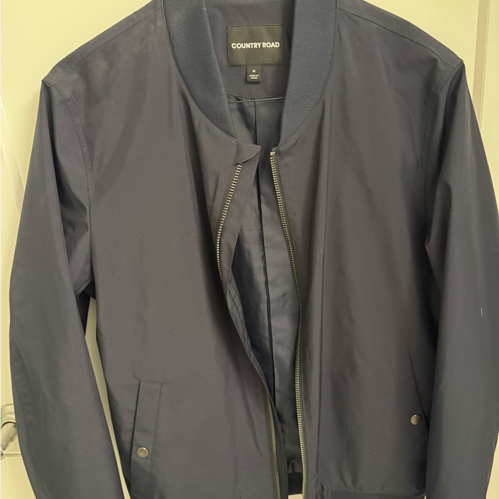 Country Road Men's Dark Blue Bomber Jacket